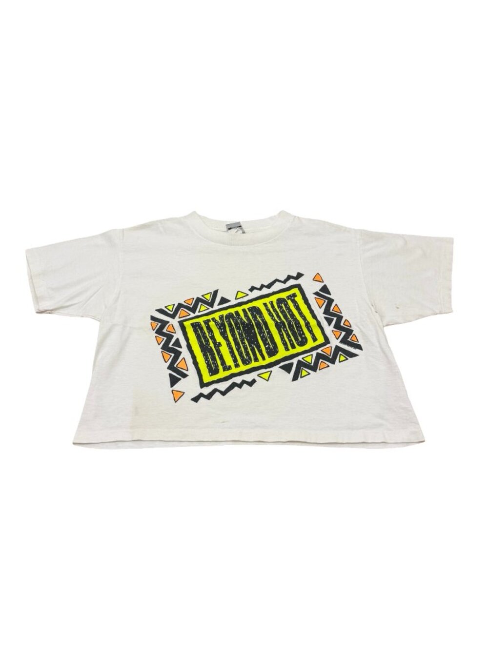 Vintage 1990s Ocean Pacific OP Cropped Single Stitch Graphic T Shirt USA Made